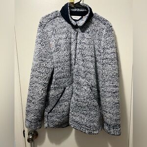 Orvis Gray Sherpa Jacket with Dark Trim